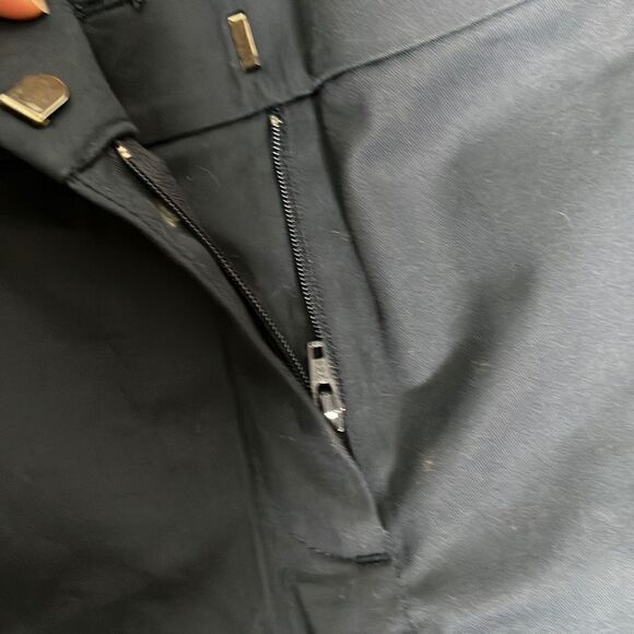 Ann Taylor Carnegie Crop Women's Trouser Pants Navy Blue Size 8 - Picture 3 of 8